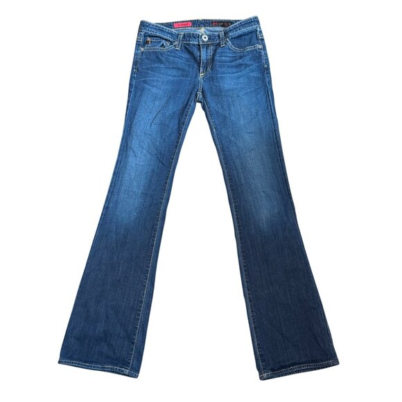 Adriano Goldschmied The Angel Womens Jeans Size 14 Blue Embroidered Pockets Low - Picture 1 of 5